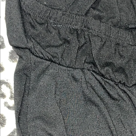 Criss Crossed Spaghetti Strap Black Maxi Dress - Picture 8 of 12